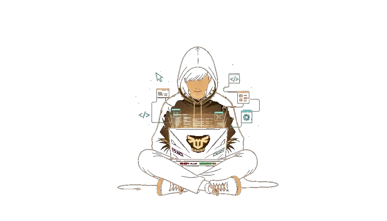 Serene illustration: origin