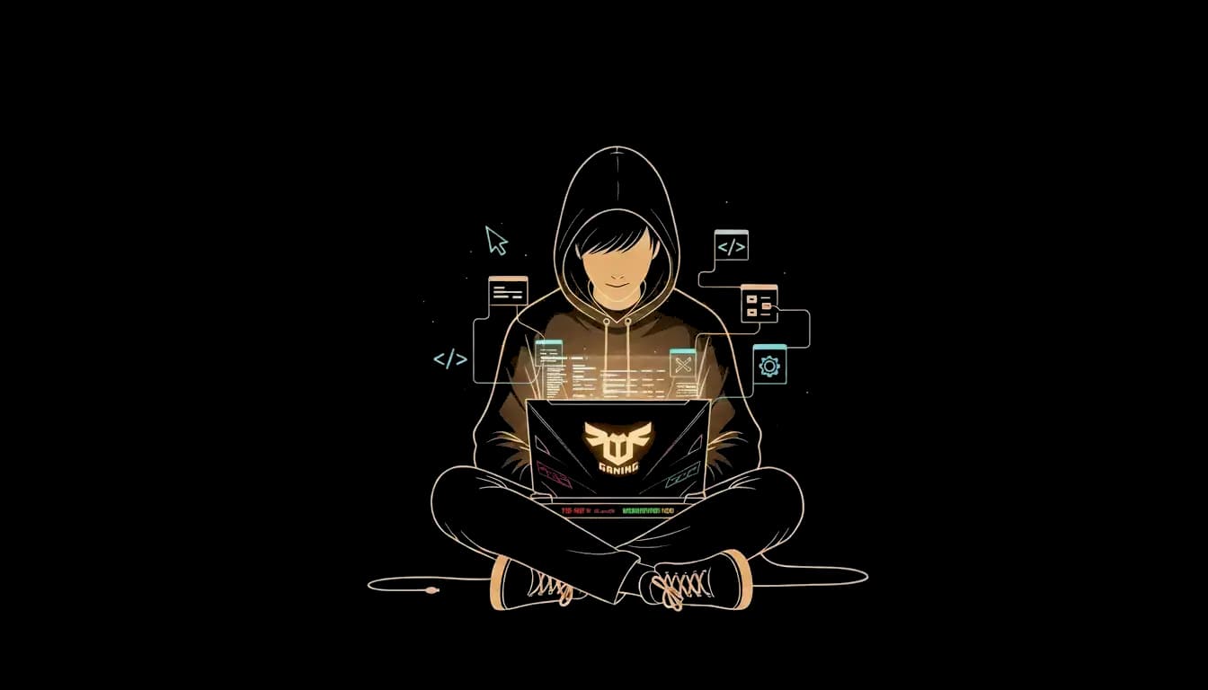 Serene illustration: origin