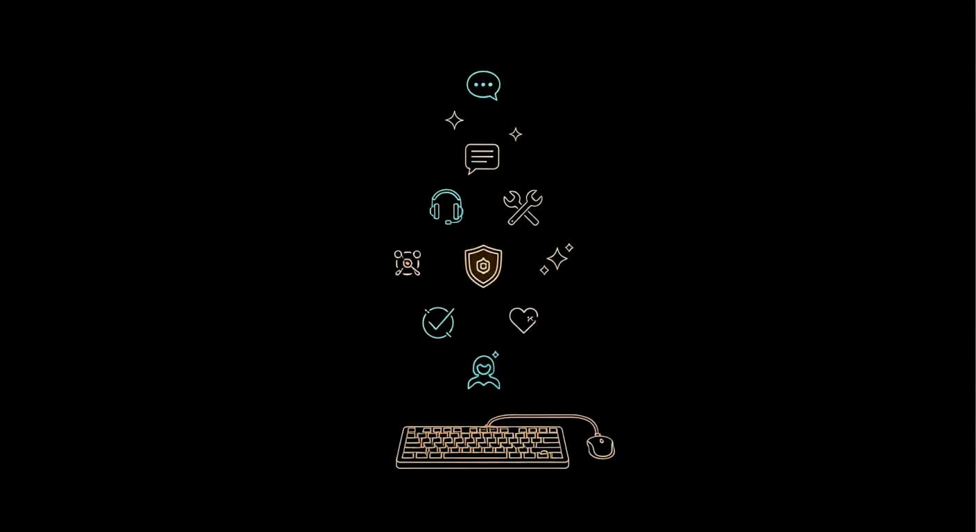 Serene illustration: community