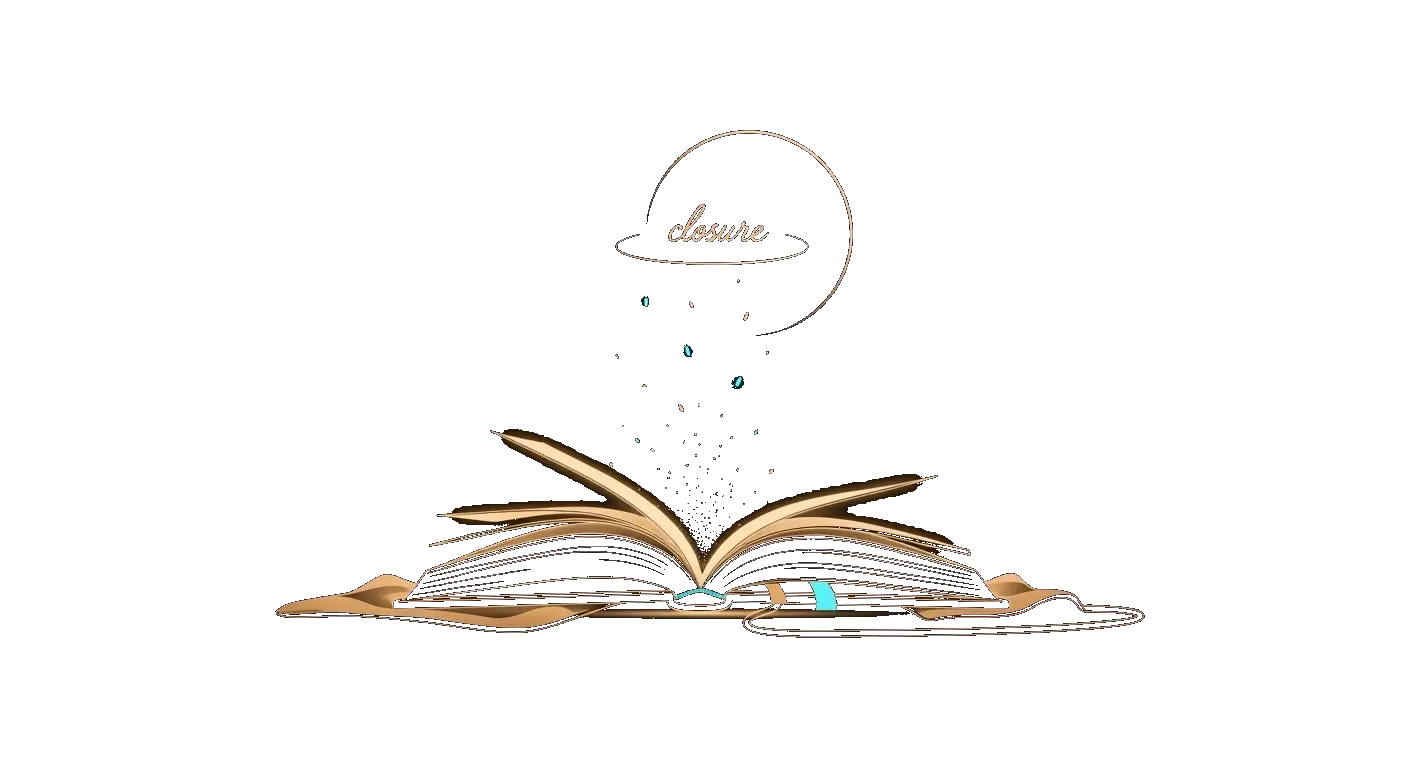 Serene illustration: closure and reflection