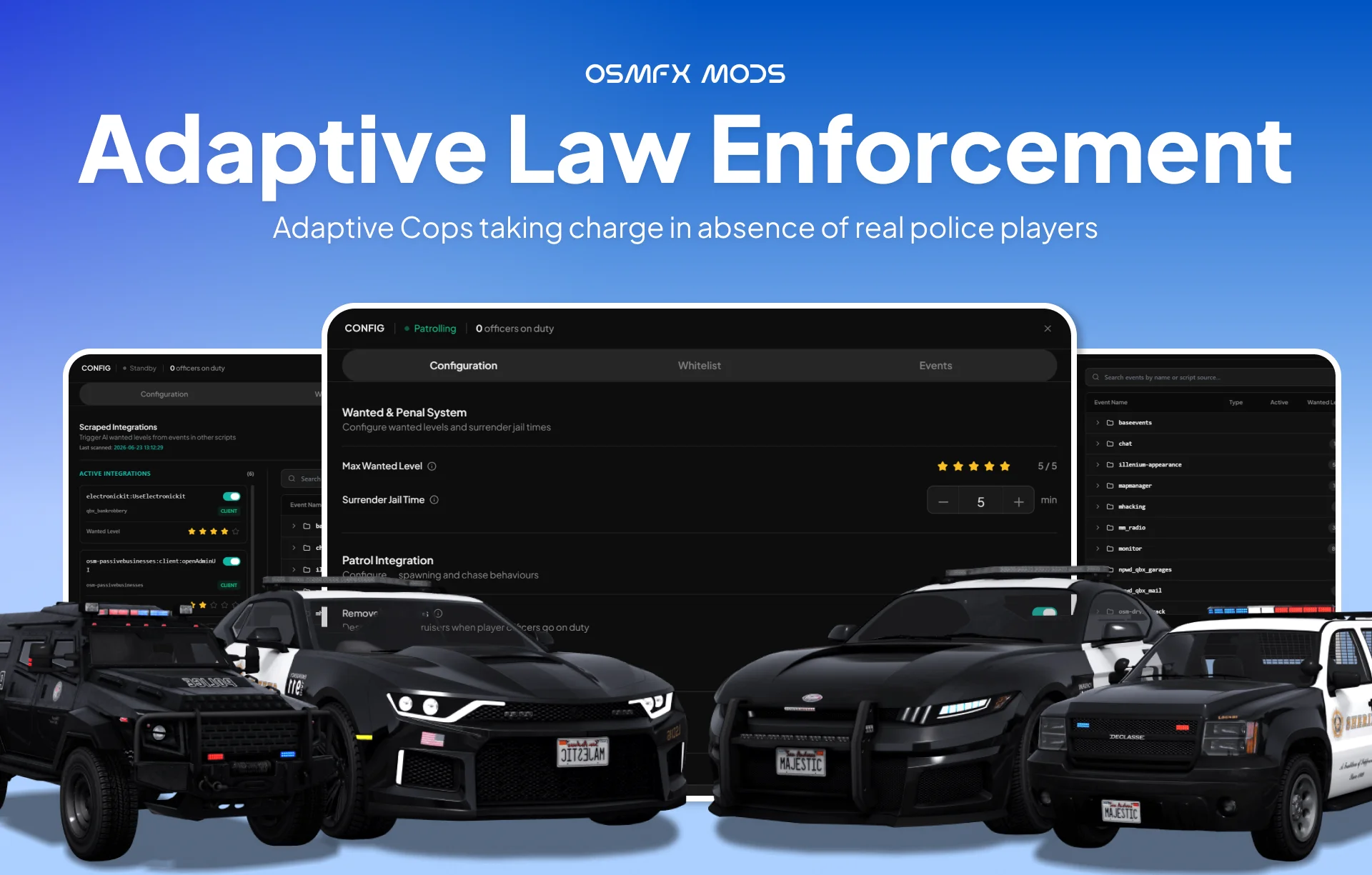Adaptive Law Enforcement
